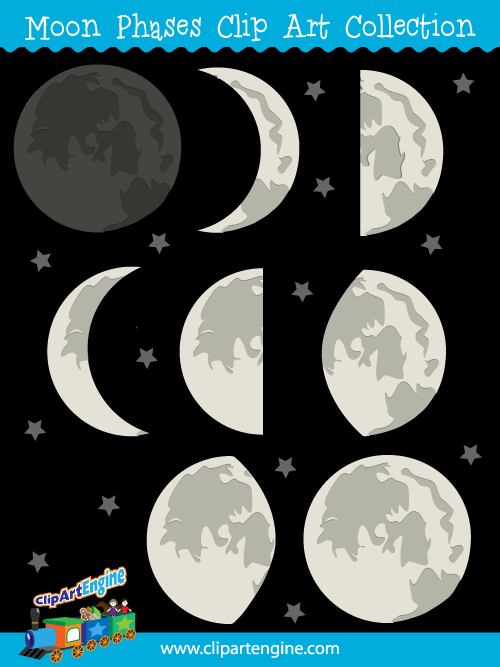 clipart of moon phases - photo #34