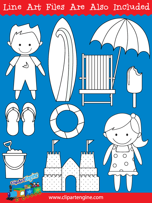 summer clipart lines - photo #24