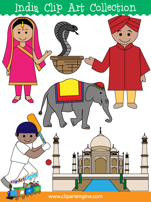 Our India Clip Art Collection is a set of royalty free vector graphics that includes a personal and commercial use license.