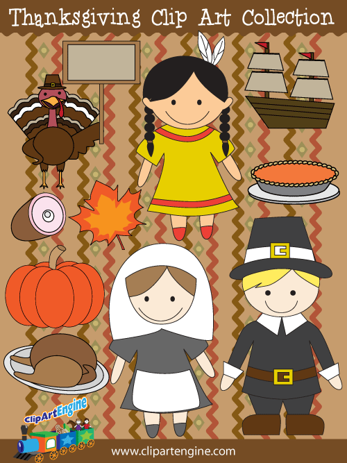 Our Thanksgiving Clip Art Collection is a set of royalty free vector graphics that includes a personal and commercial use license.