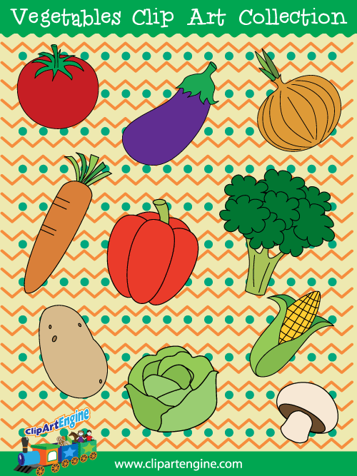 Our Vegetables Clip Art Collection is a set of royalty free vector graphics that includes a personal and commercial use license.