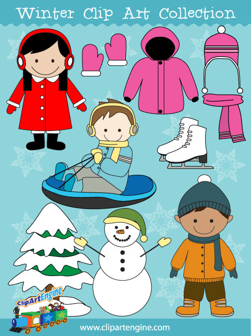 Our Winter Clip Art Collection is a set of royalty free vector graphics that includes a personal and commercial use license.